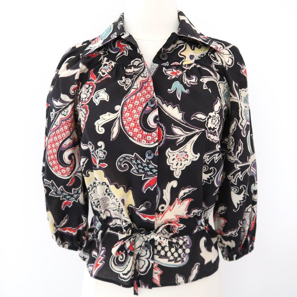 ETRO Paisley print cotton blouse IT 38